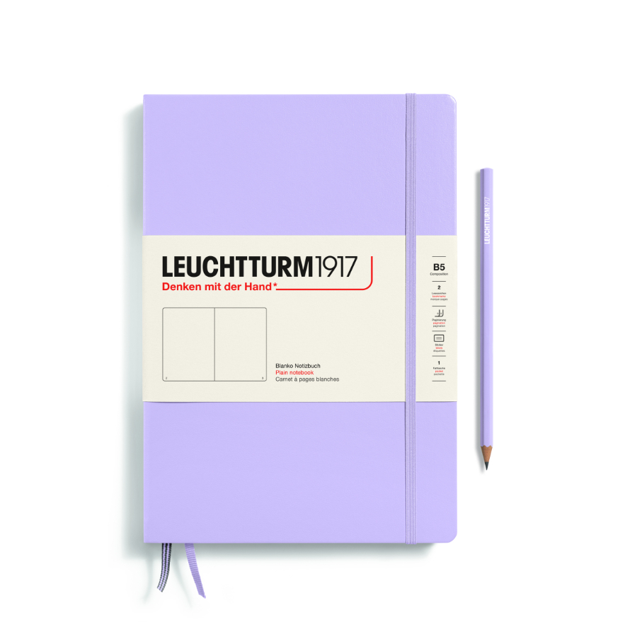 Leuchtturm Hardcover Composition (B5) - Lilac Plain