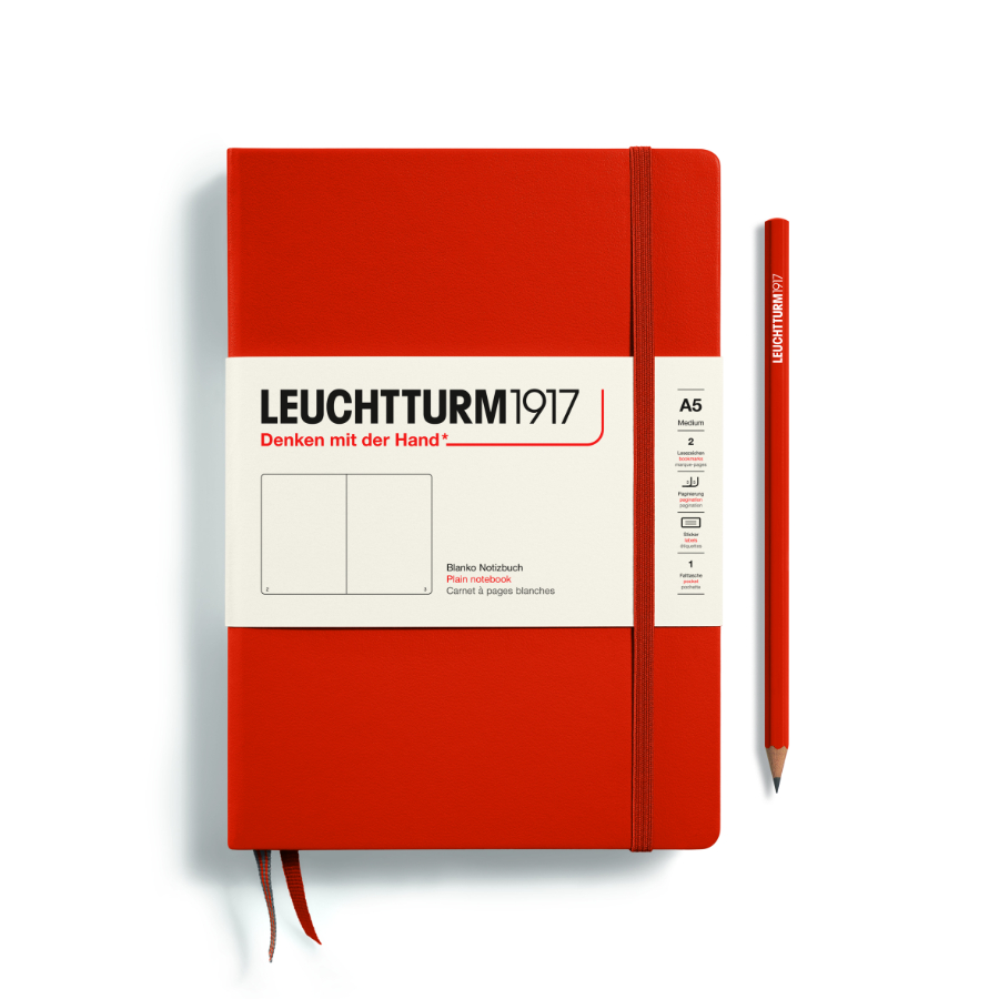 Leuchtturm Hardcover Medium (A5) - Fox Red Plain